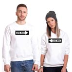 Tshirthane Tek Yönüm 2'li Sevgili Sweatshirt