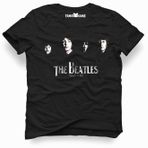 Tshirthane The Beatles 1960 1970 Siyah Erkek T-shirt