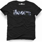 Tshirthane The Doors Suliyet logo Siyah Erkek T-shirt