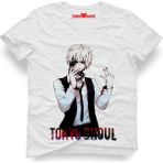 Tshirthane Tokyo Ghoul Ken Kaneki Beyaz Erkek T-Shirt