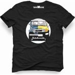 Tshirthane Toyota Jeep Siyah Erkek T-Shirt - L