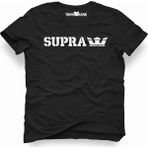 Tshirthane Toyota Supra King Logo Siyah Erkek T-Shirt - XL