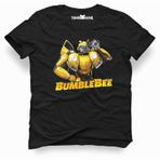 Tshirthane Transformers Bumblebee Music Black 2018 Siyah Erkek T-shirt