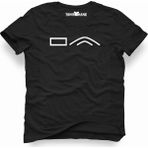 Tshirthane Türk Boyları Karaevli Siyah Erkek T-Shirt - XS
