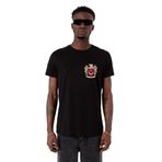Tshirthane Türk Kurt Milli Arma Siyah Erkek T-shirt