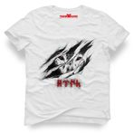 Tshirthane Türk Kurt Pençesi Beyaz Erkek T-shirt