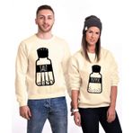 Tshirthane Tuz Biber 2'li Sevgili Sweatshirt