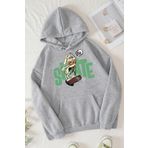 Tshirthane Unisex All Day Rabbit Baskılı Sweatshirt