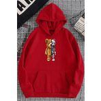 Tshirthane Unisex Boys Bear Baskılı Sweatshirt