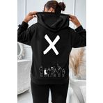 Tshirthane Unisex Design X Baskılı Sweatshirt