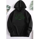 Tshirthane Unisex Green Angel Fire Sweatshirt