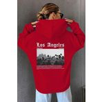 Tshirthane Unisex Los Angles Baskılı Sweatshirt
