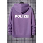 Tshirthane Unisex Polizei Sırt Baskılı Sweatshirt