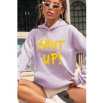 Tshirthane Unisex Shut Up Baskılı Sweatshirt