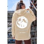 Tshirthane Unisex The Moon Baskılı Sweatshirt