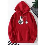 Tshirthane Unisex Uzay Temalı Baskılı Sweatshirt