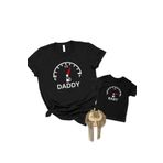 Tshirthane Yakıt Göstergesi Baba Oğul Kız, Siyah, 11-12 Yaş