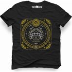Tshirthane Yengeç Burcu Cancer Siyah Erkek Tshirt