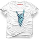 Tshirthane Zombie Rock Beyaz Erkek T-Shirt - L