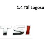 Tsı Amblem Çıkartması Araba-Golf Jetta Passat Mk4 Mk5 Mk6 - 0.1 - Krom