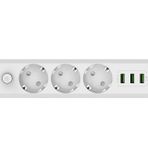 Tsmart 3 USB Çıkışlı Akım Koruyuculu Priz