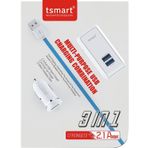 Tsmart iPhone Şarj Kablolu 3 in1 Şarj Seti