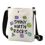 TSOTMO Oyun Teması Hediye Zindan Usta Zar Çantası Parlak Matematik Kayaları Çapraz Askılı Çanta Rol Yapma Oyunu Hediyesi (Shiny Rocks Cr)