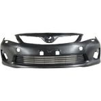 TŞT 2010 - 2013 Toyota Corolla E150 Ön Tampon Siyah (Izgaralı - Çeki - Sis - Far Yıkama Delikli Fpı) (Oem NO:521190Z908)