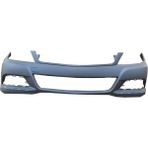 TŞT 2011 - 2013 Mercedes C Class W204 - Ön Tampon Gri Astarlı Bant - Far Yıkama Deliksiz - Sensör Delikli Tw Oem No: 2048806347