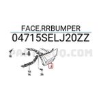 TŞT Honda City Arka Tampon 2006 (Oem No: 04715SELJ20ZZ) - Sağ