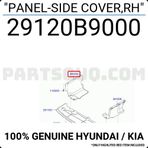 TŞT Hyundai İ10 Karter Muhafaza Plastiği Sağ 2013-2016 (Oem No: 29120B9000)