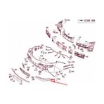 TŞT Mercedes E Class Ön Tampon Bandı Nikelaj Çıta Avangarde Sol 2002- 2007 (Oem No: A21188005129999)