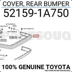 TŞT Toyota Corolla Arka Tampon Üst Parça 1997-2000 (Oem No: 521591A750Lp)