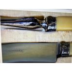 TT 1960 Lar Fransız Gümüş Kaplama Servis Seti Çatal 25,5 cm Bıçak 30 cm