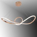 TT Aydınlatma TT002-FSR Tt Aydınlatma Papyon Modeli Fransız Sarı Kaplama LED Avize - 3 Renk Işık - Gold Rose