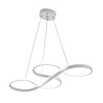 TT Aydınlatma TT025-BY Yılan Modeli Mat Beyaz Led Avize