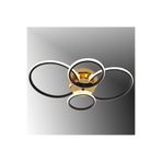 TT AYDINLATMA TT035-4-SYSR TT Aydınlatma Drone Modeli Mat Siyah - Sarı 4 lü (Sarı Işık) Led Avize Siyah 100 x 100
