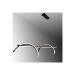 TT AYDINLATMA TT038-SY TT Aydınlatma Kıvrımlı Masa Üstü Modeli Siyah (Sarı Işık) Led Avize Siyah 30 x 60