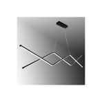 TT AYDINLATMA TT039-SY TT Aydınlatma Zikzak Masa Üstü Modeli Siyah (Gün Işığı) Led Avize Siyah 30 x 60