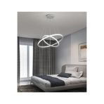 TT AYDINLATMA Tt300-2 By Halka 2 Li Mat Beyaz (Sarı Işık) Led Avize Beyaz