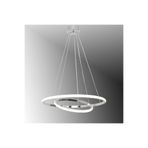 TT AYDINLATMA Tt300-2 Kr Halka 2 Li Krom (3 Renk Modüllü) Led Avize Krom