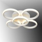 TT Aydınlatma TT304-4+1-BY Yuvarlak Tt Aydınlatma Mat Beyaz 5 Li LED Avize - Beyaz Işık