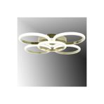 TT AYDINLATMA TT304-4+1-ROSEGOLD-3RENK YUVARLAK TT Aydınlatma 3 RENK IŞIK Fransız Sarı Kaplama 5 li Led Avize Sarı