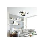 TT AYDINLATMA Tt304-4+1-sy Yuvarlak Mat Siyah 5 Li (Sarı Işık) Led Avize Siyah