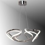 TT Aydınlatma TT307-40-KR Tt Aydınlatma Helezon Modeli Krom Kaplama LED Avize - Sarı Işık
