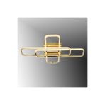 TT AYDINLATMA TT324-SR TT Aydınlatma (Gün Işığı) 57 x 17 Profil Sarı Kaplama 3 lü Plofonyer Led Avize Sarı 70 x 57