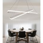 Tt Aydınlatma Tt400-2 By Tt Aydınlatma Dikdörtgen 2 Li Mat Beyaz Led Avize - Gün Işığı
