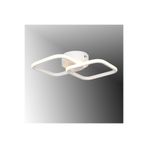 TT AYDINLATMA Tt405-2-by Mat Beyaz 2 Li Kare (Beyaz Işık) Led Avize Beyaz