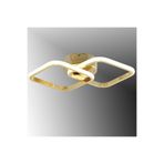 TT AYDINLATMA TT405-2-FSR TT Aydınlatma (Sarı Işık) Fransız Sarı Kaplama 2 li Kare Led Avize Rosegold 42 x 25