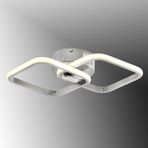 TT Aydınlatma TT405-2-KR Tt Aydınlatma Krom Kaplama 2 Li Kare LED Avize - Sarı Işık